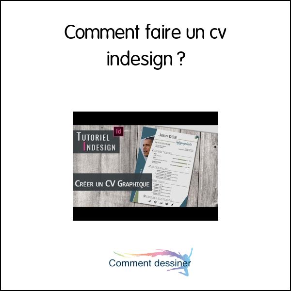 Comment faire un cv indesign